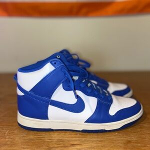 Nike dunk high Men’s size 9 Kentucky royal blue white shoes